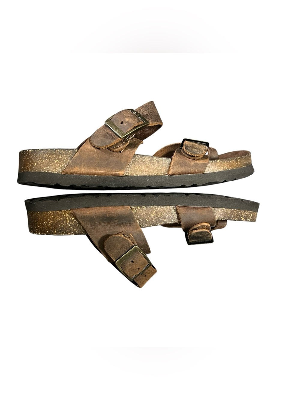 Mountain Sole Women’s Leather Sandals Size 6 - Picture 4 of 7